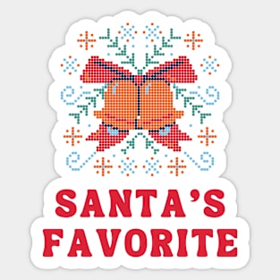 Santa's Favorite Sticker